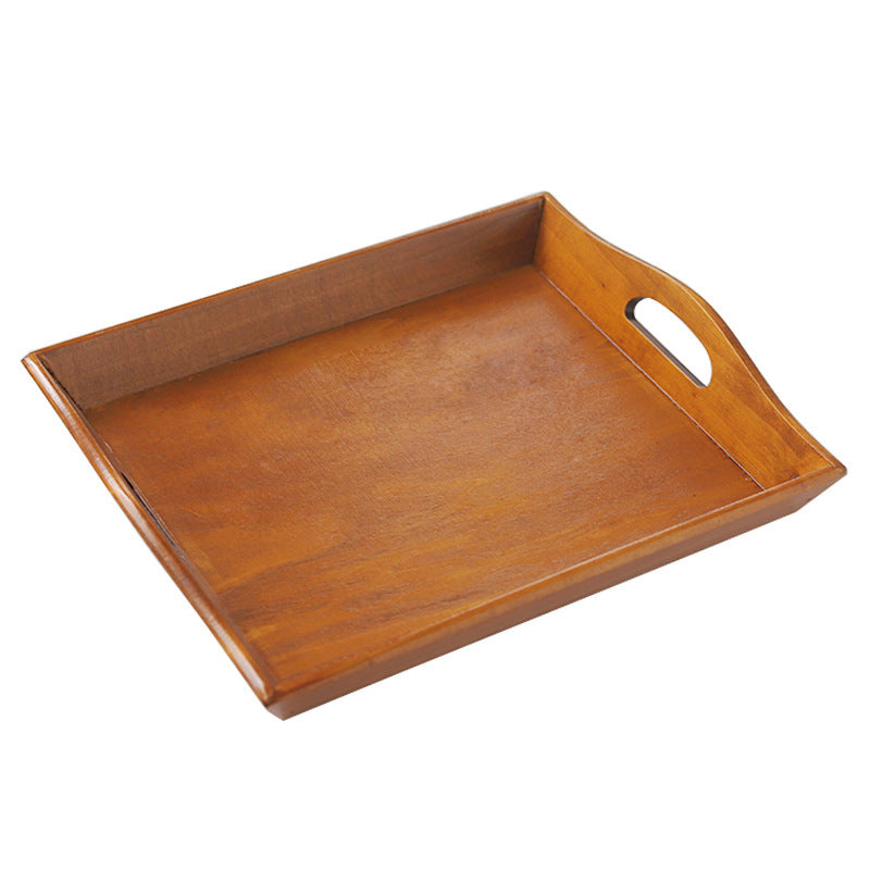 Retro Bamboo Rectangular Serving Tray for Tea, Cutlery, and Fruit Decoration - GoodFie